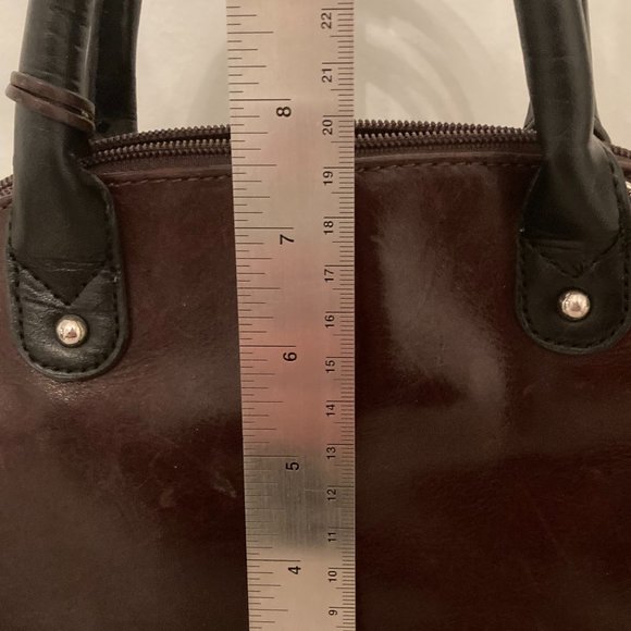 Tignanello Brown Leather Dome Bag - Picture 5 of 8